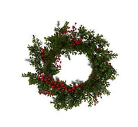 XX11966  - Berry Wreath Foam/Plas 60cm Red/Green
